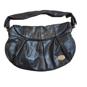 Vintage y2k 90s Rare Ugg Australia Black Leather  satchel purse